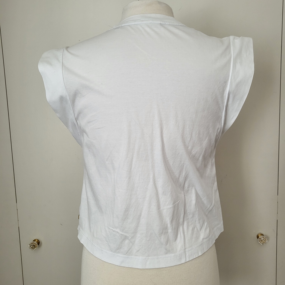 Scotch & Soda Relaxed-Fit Knotted White T-Shirt Small - Picture 3 of 10